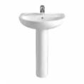 Lavabo Thisa con pedestal 65 x 41 cm